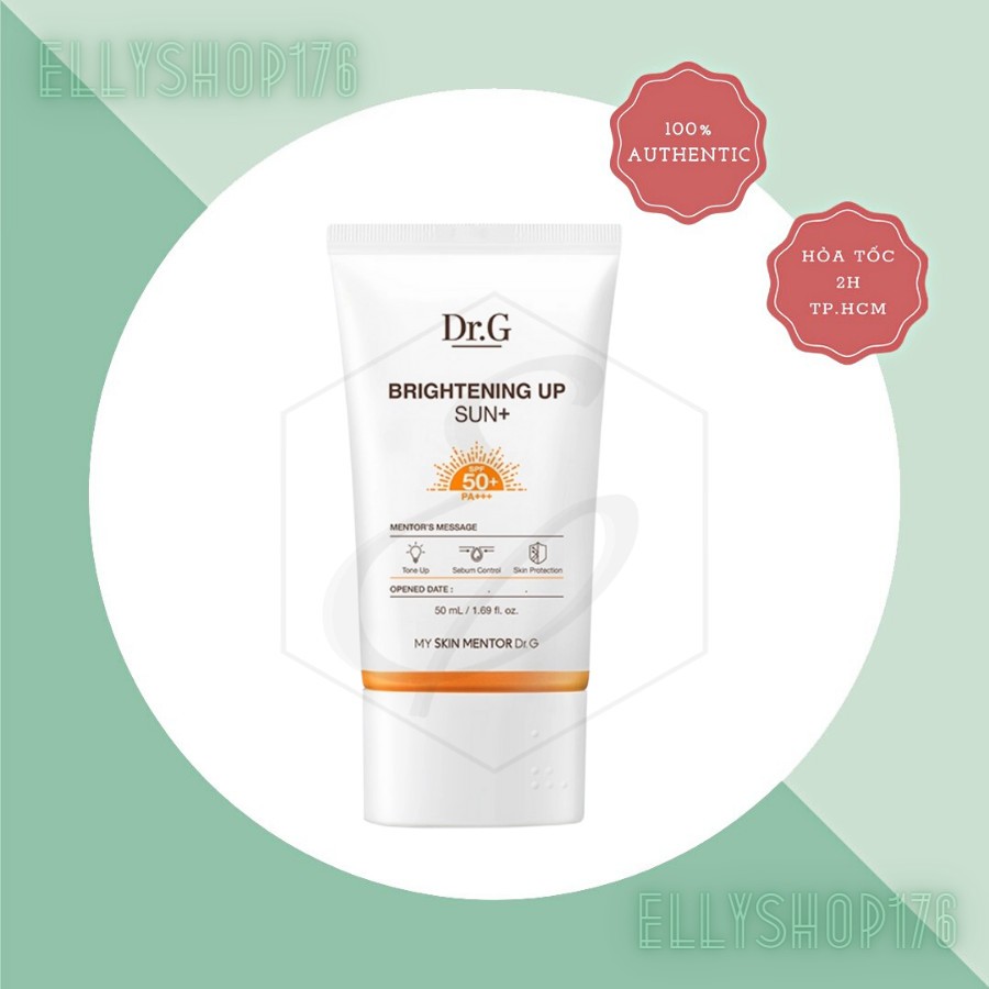 Kem Chống Nắng Dưỡng Sáng Da, Nâng Tông Tự Nhiên, Kiểm Soát Dầu Dr.G Brightening Up Sun+ SPF50+ PA+++ 50ml
